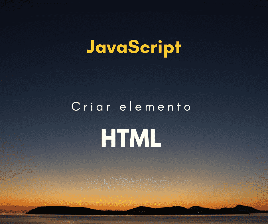 criar elemento html com javascript capa