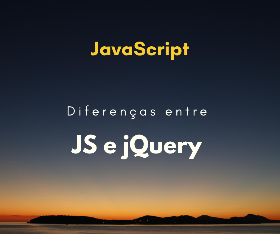 diferenças entre javascript e jquery capa