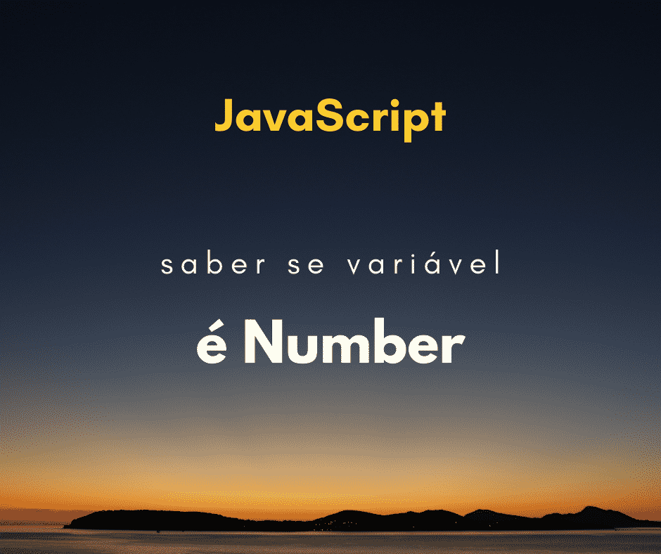 variável é do tipo Número em JavaScript capa
