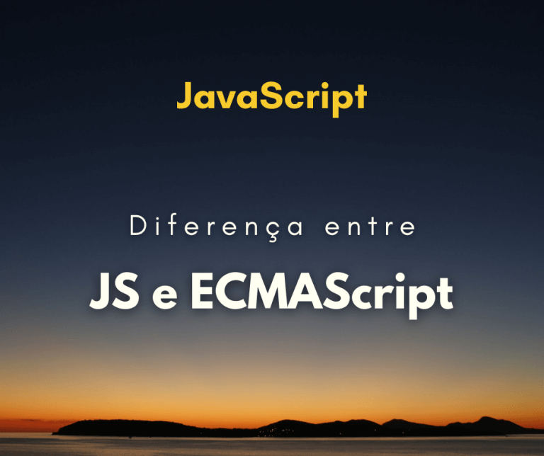 diferença entre JavaScript e ECMAScript capa