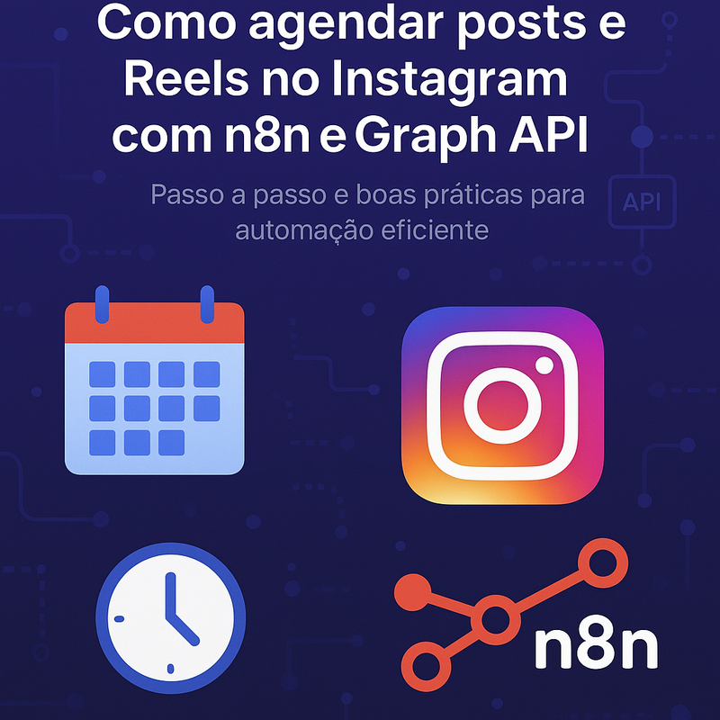 Como agendar posts e Reels no Instagram com n8n e Graph API: passo a passo e boas práticas