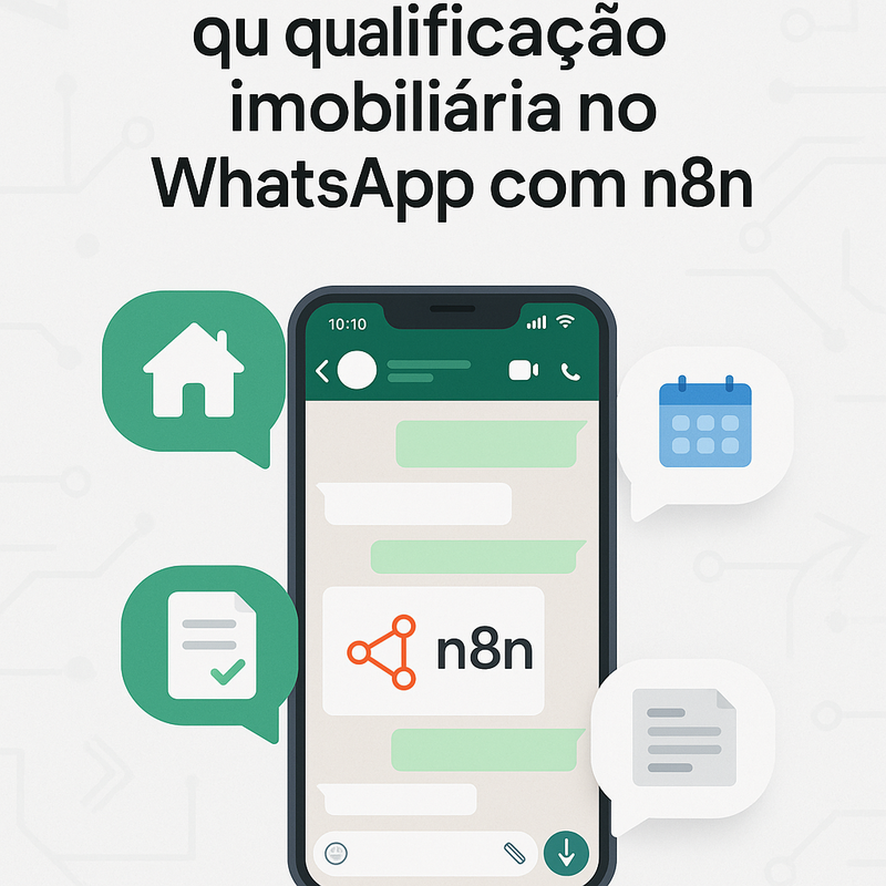Como criar um agente de qualificação imobiliária no WhatsApp com n8n