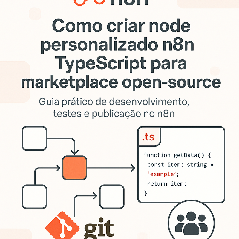 Como criar node personalizado n8n TypeScript para marketplace open-source