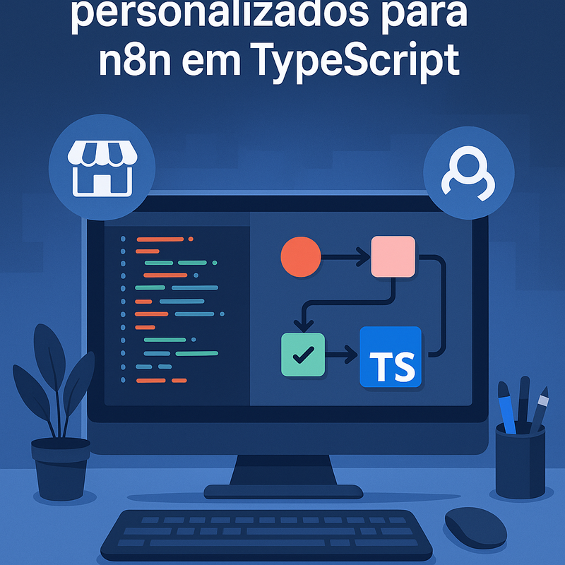 Como criar nodes e triggers personalizados para n8n em TypeScript e publicar no marketplace