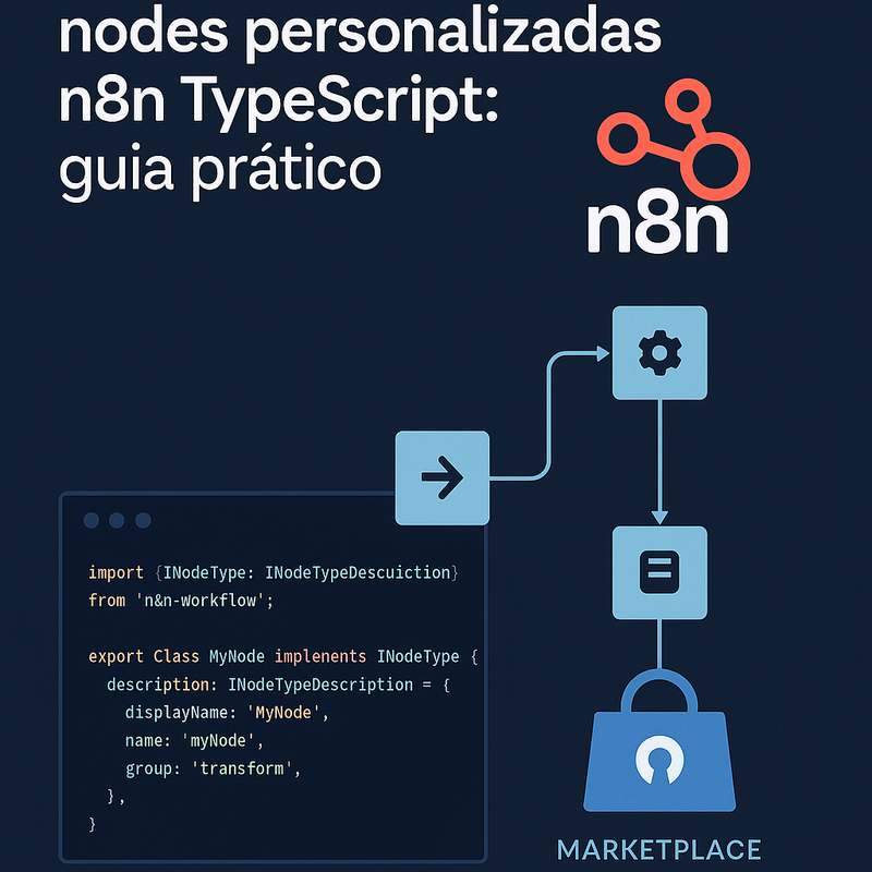 Como criar e publicar nodes personalizados n8n TypeScript: guia prático