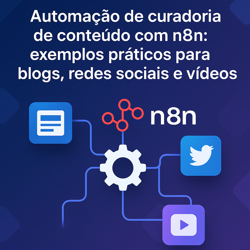 Automação de curadoria de conteúdo com n8n: exemplos práticos para blogs, redes sociais e vídeos