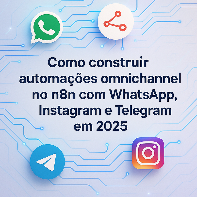 Como construir automações omnichannel no n8n com WhatsApp, Instagram e Telegram em 2025