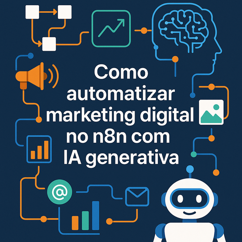 Como automatizar marketing digital no n8n com IA generativa