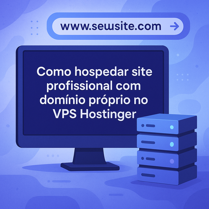 Como hospedar site profissional com domínio próprio no VPS Hostinger