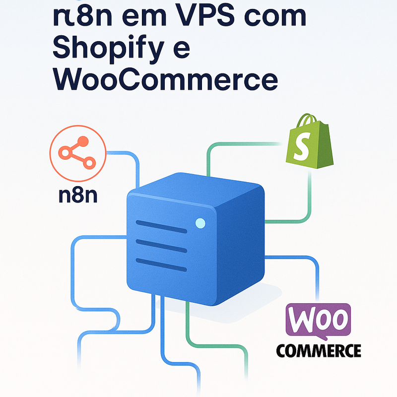 Como integrar n8n em VPS com Shopify e WooCommerce: Guia prático