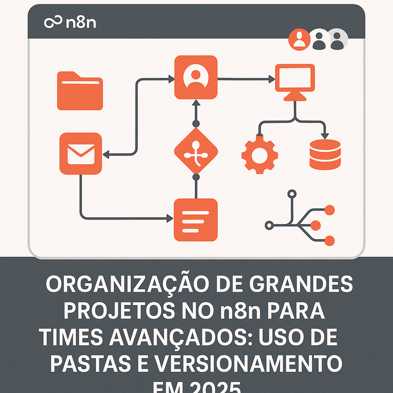Organização de grandes projetos no n8n para times avançados: uso de pastas e versionamento em 2025