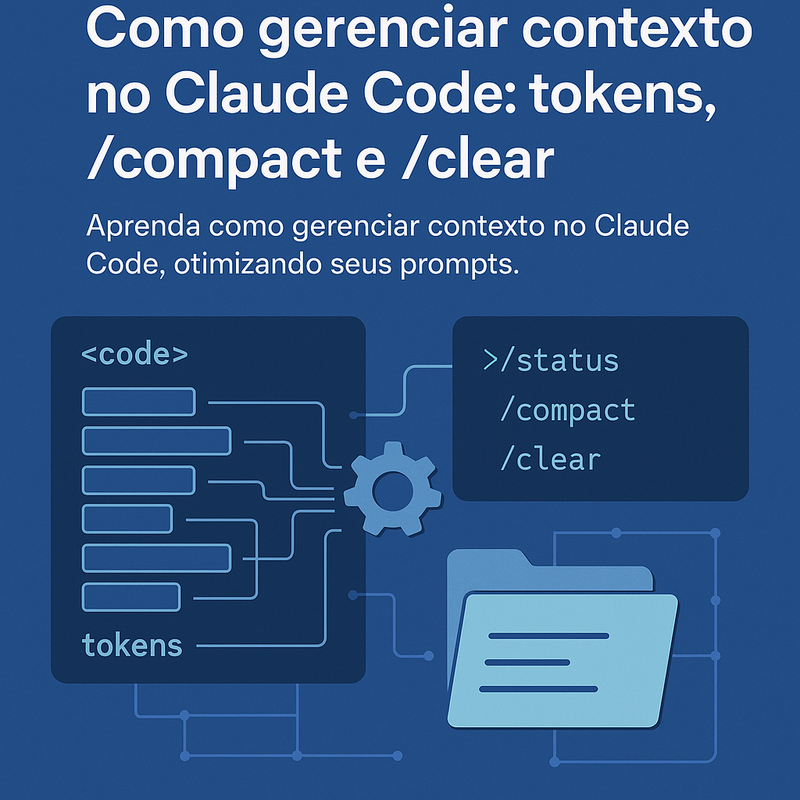 Como gerenciar contexto no Claude Code: tokens, /compact e /clear