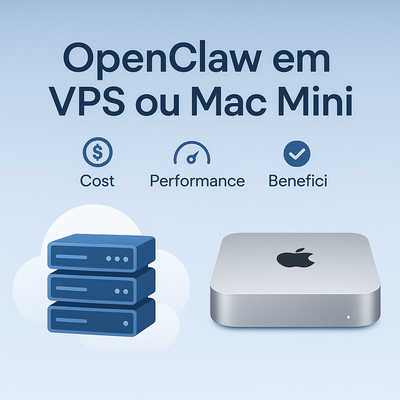 OpenClaw em VPS ou Mac Mini: requisitos reais, custos e quando vale a pena