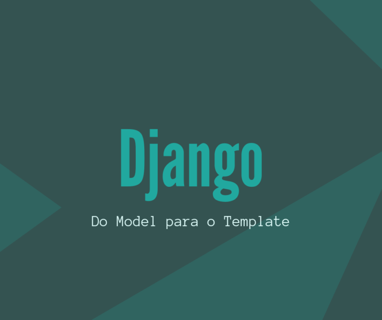 Django model para o template