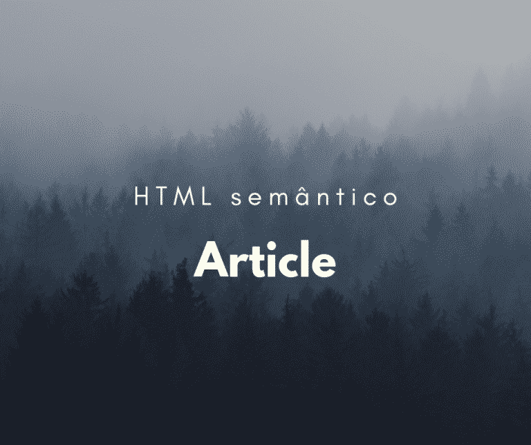 html semântico article capa