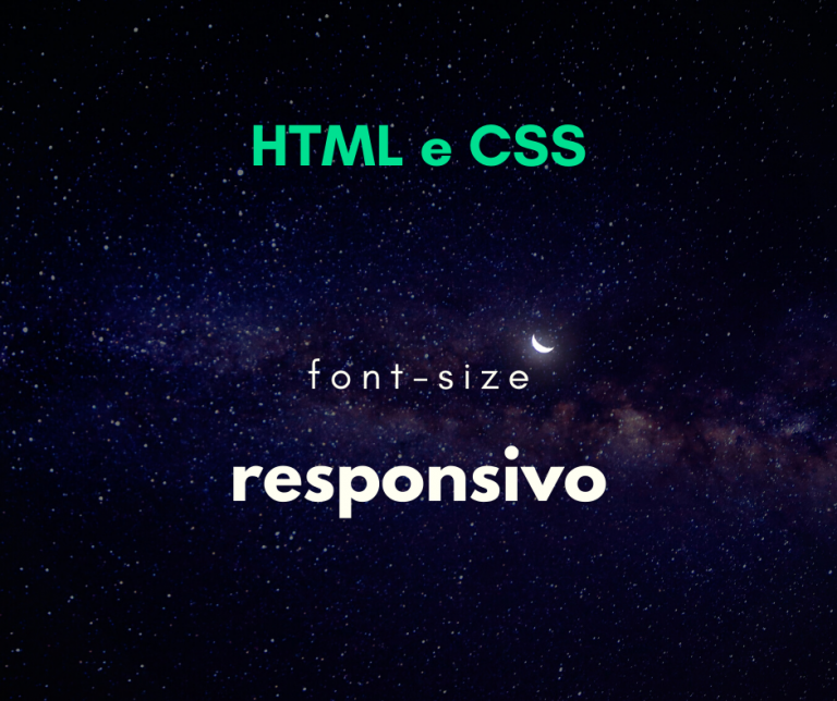 font-size responsivo capa