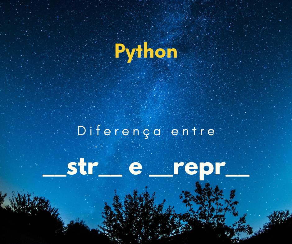 diferença entre __str__ e __repr__ capa