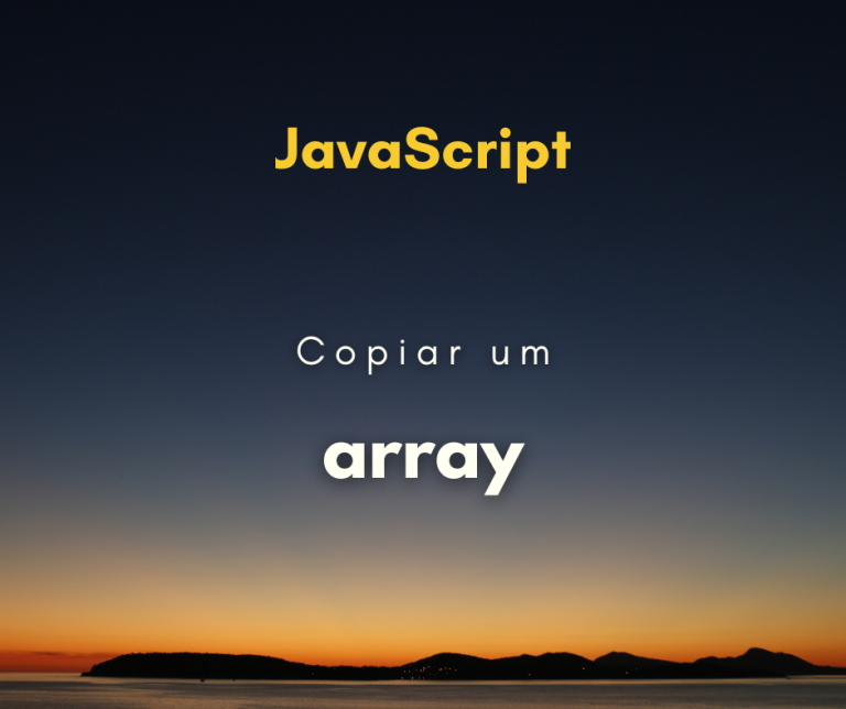 Como copiar um array em JavaScript capa