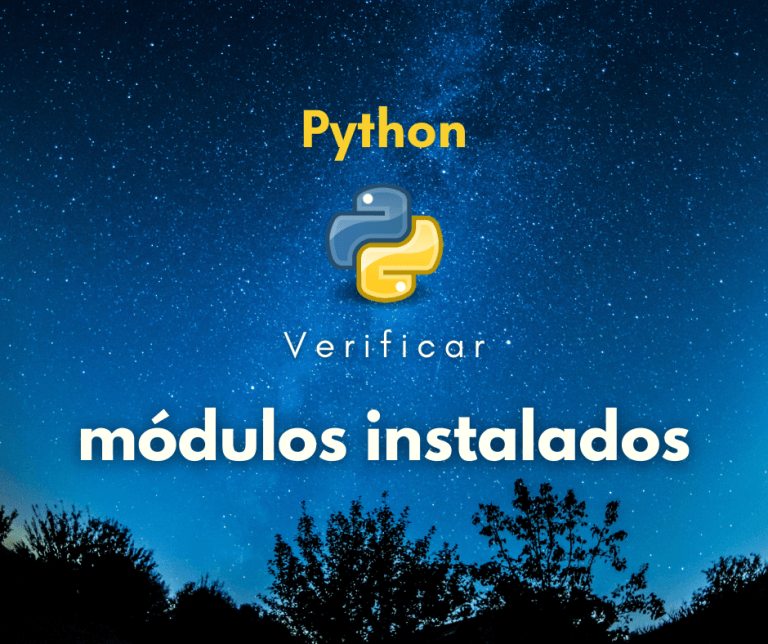 verificar os módulos instalados em Python capa