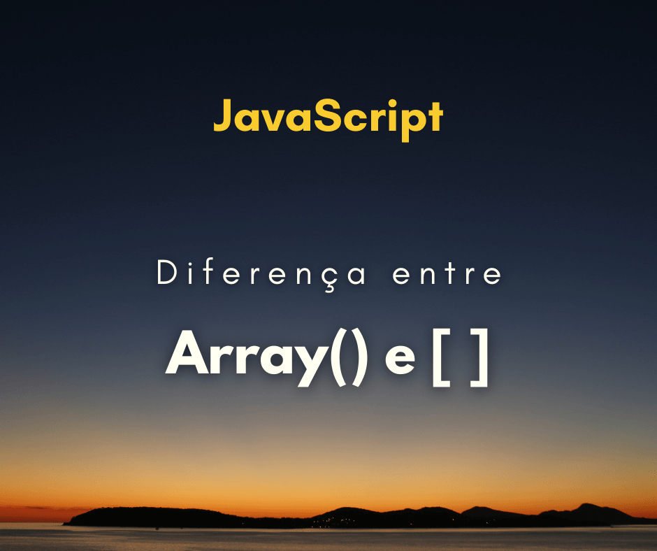 diferença de Array() e [] capa