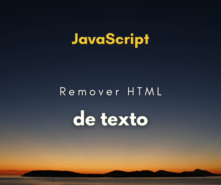 Remover tags HTML de texto com JavaScript capa