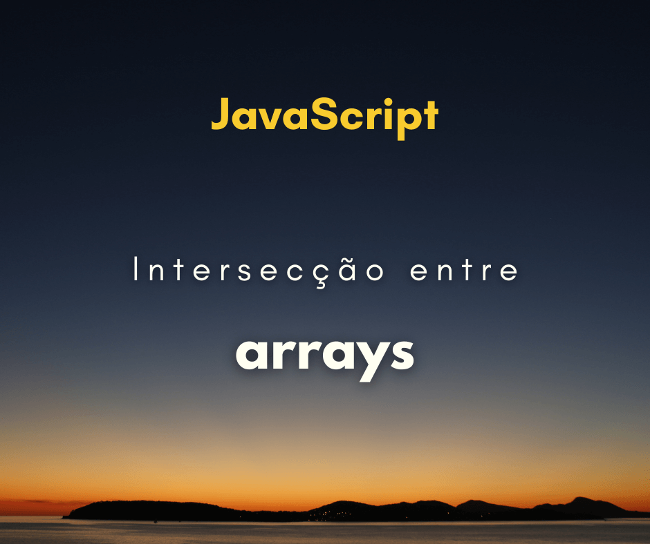 intersecção de dois arrays em JavaScript capa