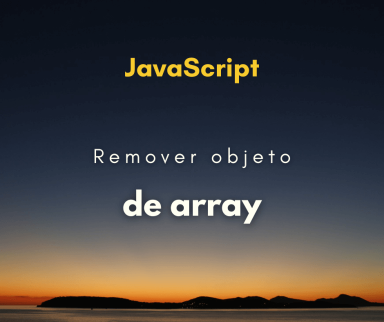 Remover objeto de array capa