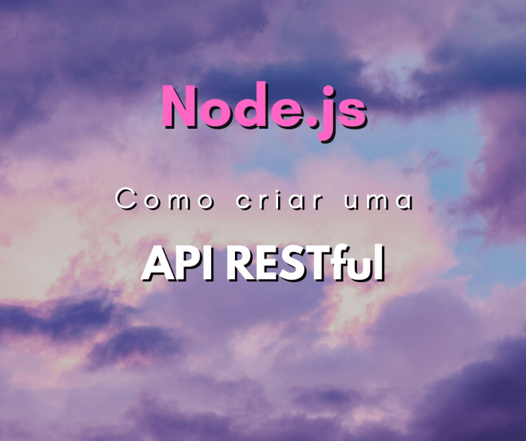 criar uma API RESTful com Node capa