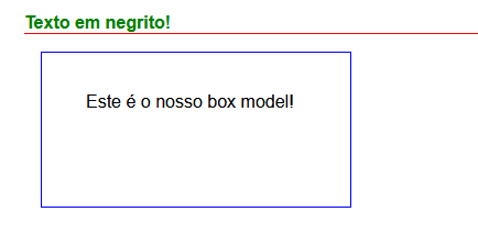 box model com margin