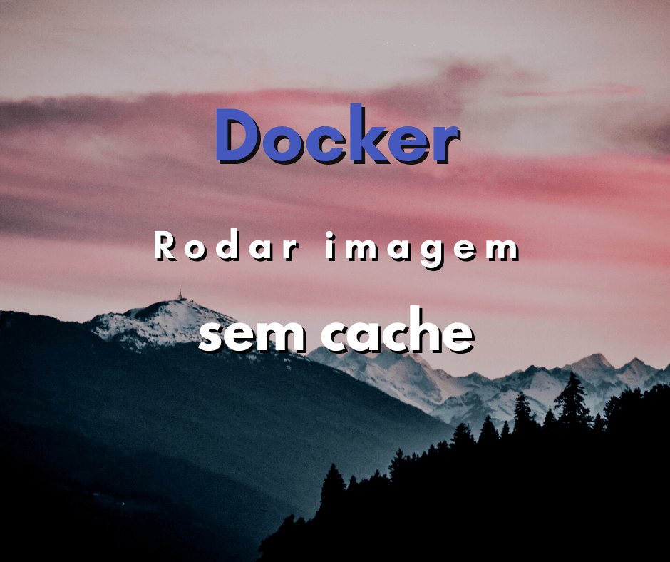 forçar o Docker a rodar uma imagem sem cache capa