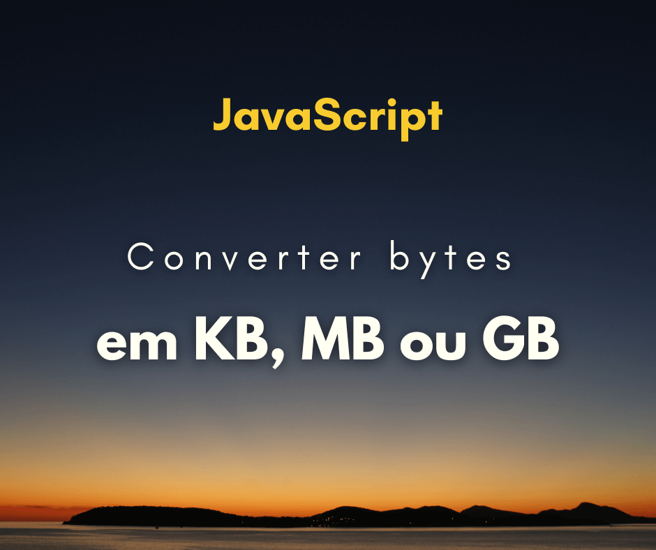 Converter bytes em KB capa