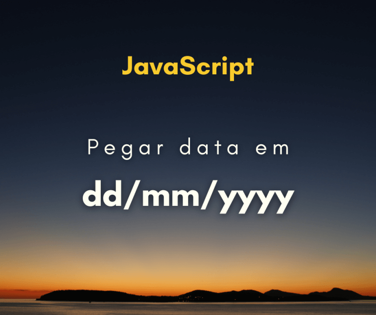 data atual no formato ddmmyyyy em JavaScript capa
