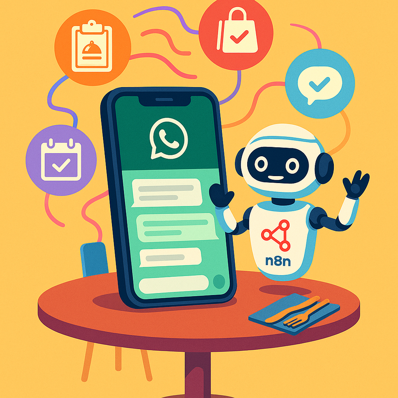 Agente automatizado para restaurantes no WhatsApp com n8n: cardápio, pedidos e reservas