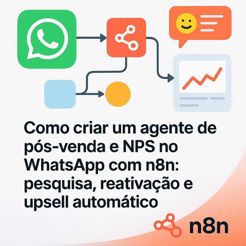 Como criar um agente de pós-venda e NPS no WhatsApp com n8n: pesquisa, reativação e upsell automático