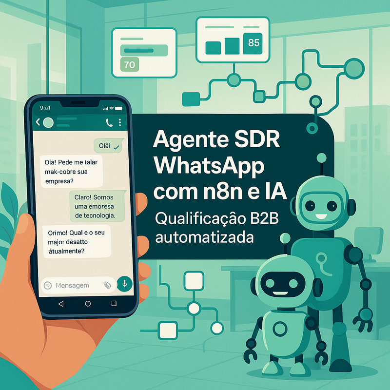 Agente SDR WhatsApp com n8n e IA: Qualificação de Leads B2B Automatizada