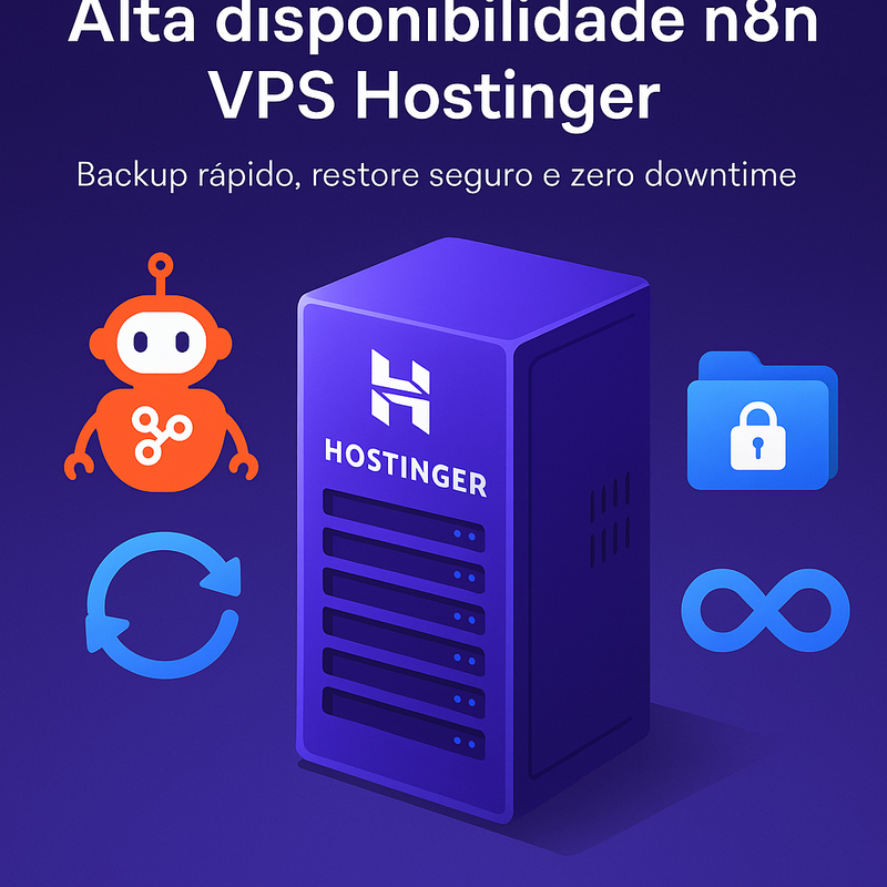 Alta disponibilidade n8n VPS Hostinger: backup rápido e zero downtime