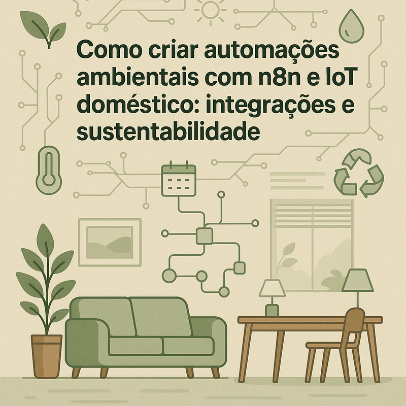 Como criar automações ambientais com n8n e IoT doméstico: integrações e sustentabilidade