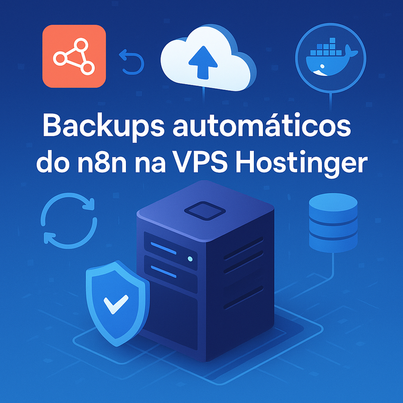 Backups automáticos do n8n na VPS Hostinger: volumes Docker, banco de dados e restore testado
