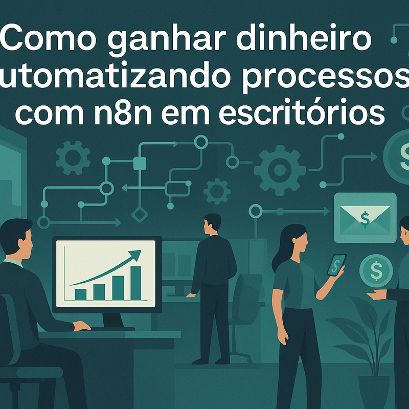 Como ganhar dinheiro automatizando processos com n8n em escritórios