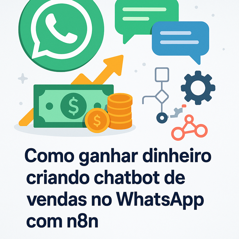 Como ganhar dinheiro criando chatbot de vendas no WhatsApp com n8n