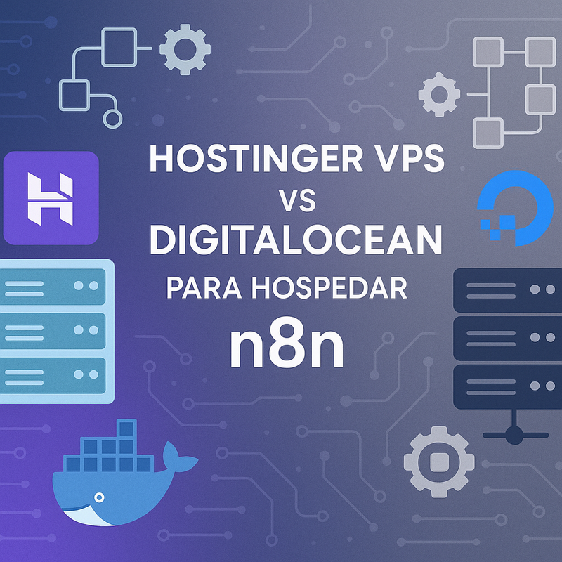 Hostinger VPS vs DigitalOcean para hospedar n8n: preço, performance e facilidade no Docker Compose