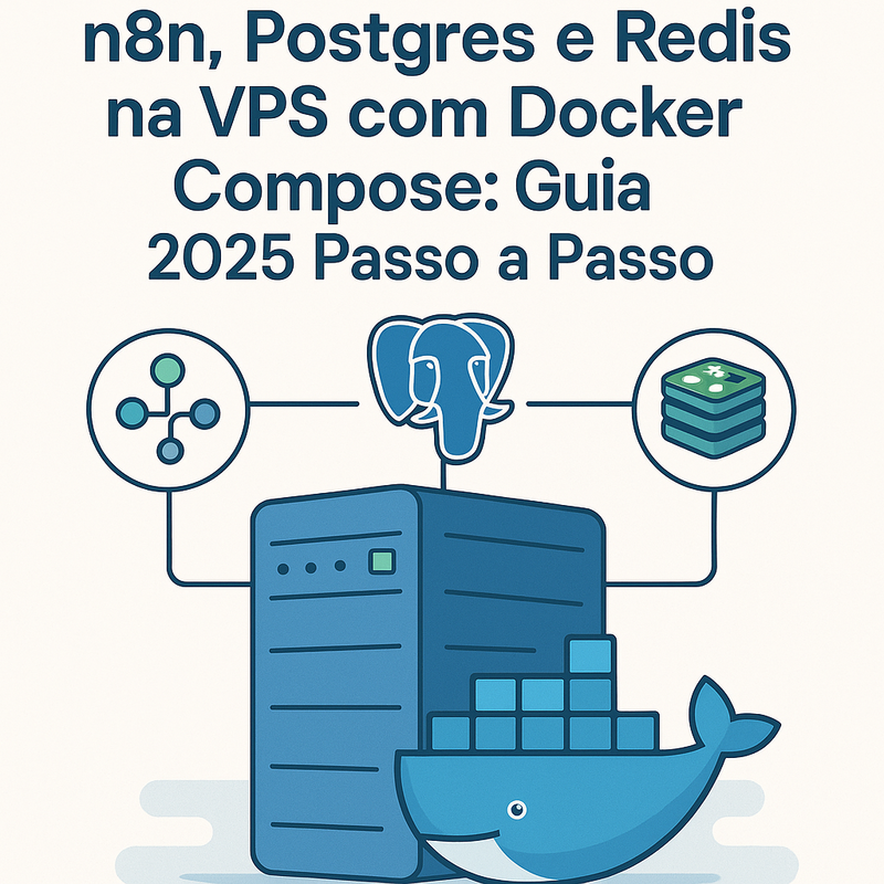 n8n, Postgres e Redis na VPS com Docker Compose: Guia 2025 Passo a Passo