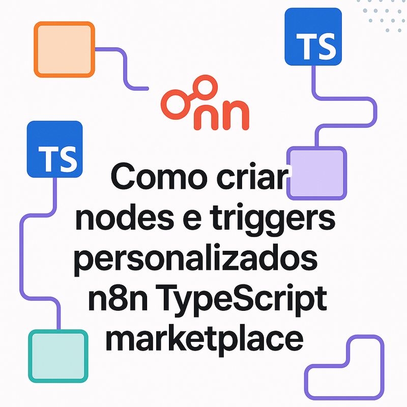 Como criar nodes e triggers personalizados n8n TypeScript marketplace