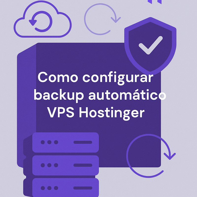 Como configurar backup automático VPS Hostinger e proteger seus dados