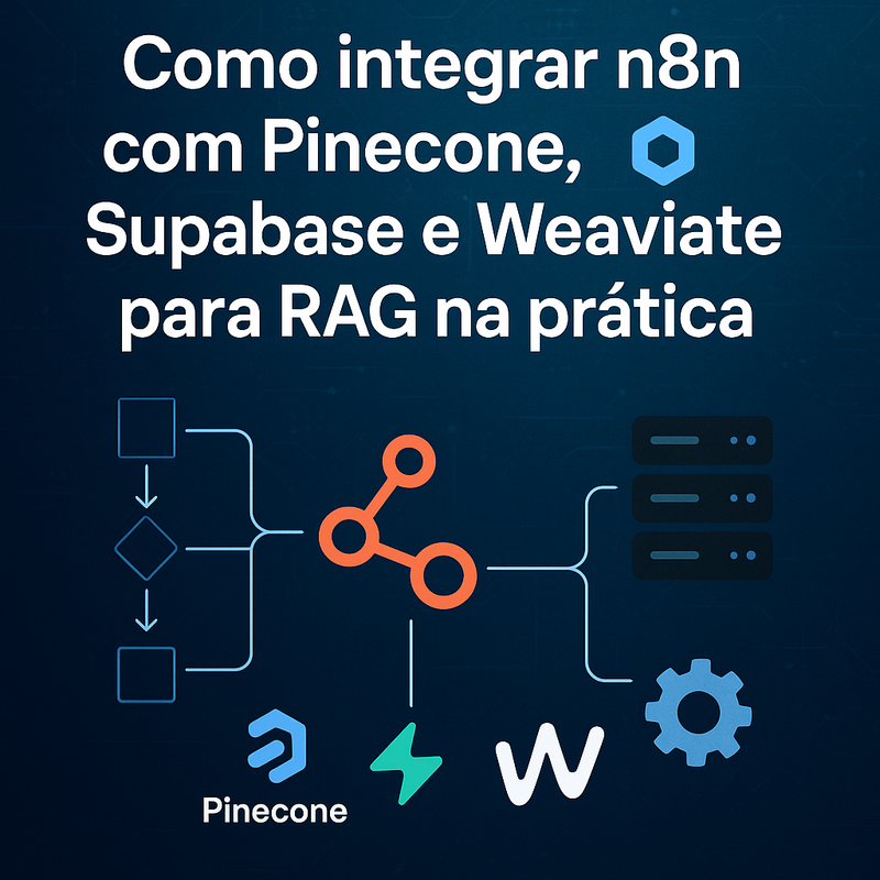 Como integrar n8n com Pinecone, Supabase e Weaviate para RAG na prática