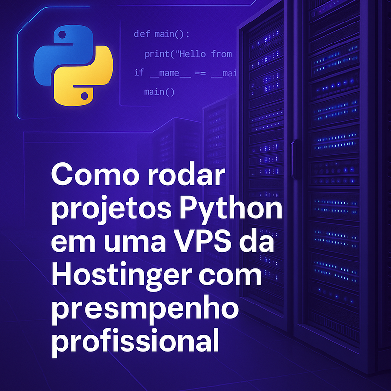 Como rodar projetos Python em uma VPS da Hostinger com desempenho profissional