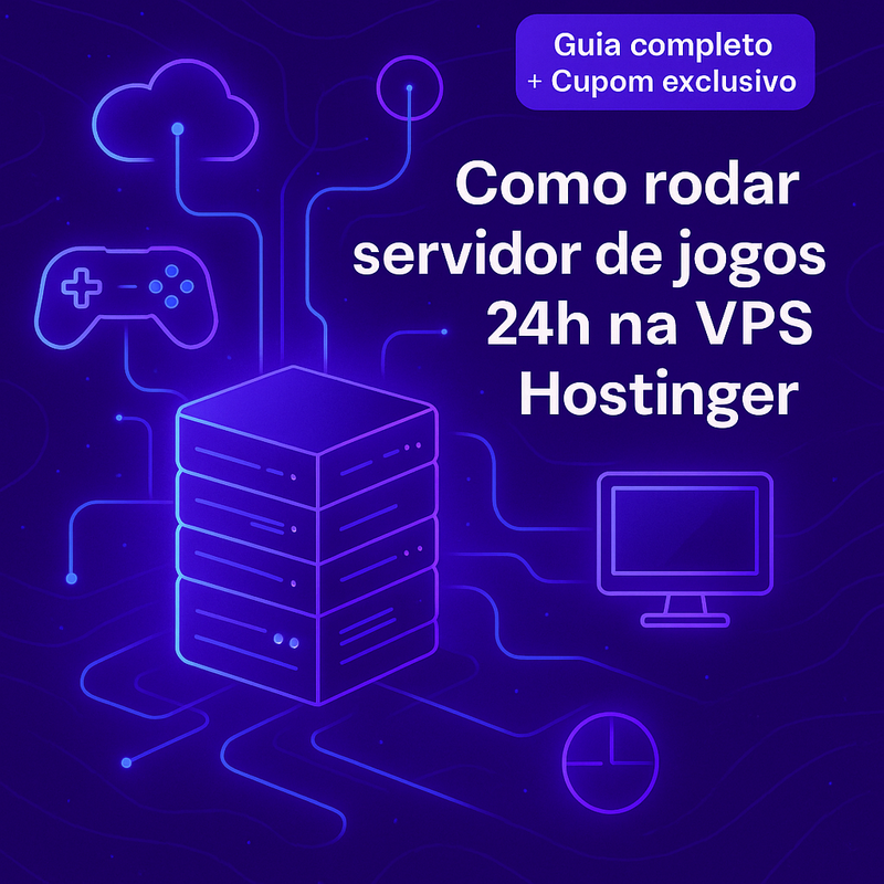 Como rodar servidor de jogos 24h na VPS Hostinger: guia completo e cupom exclusivo