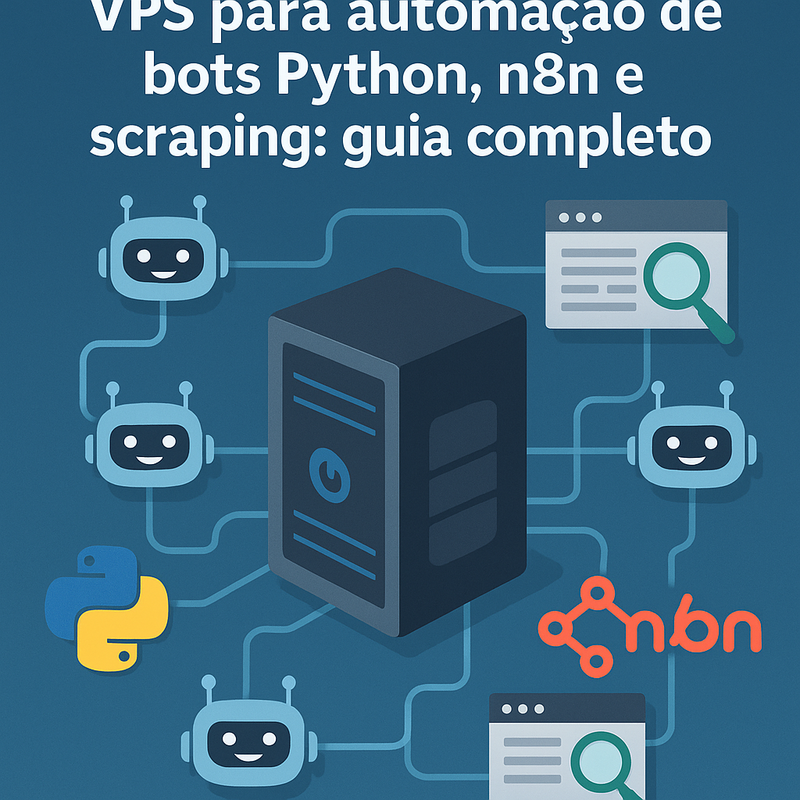 VPS para automação de bots Python, n8n e scraping: guia completo