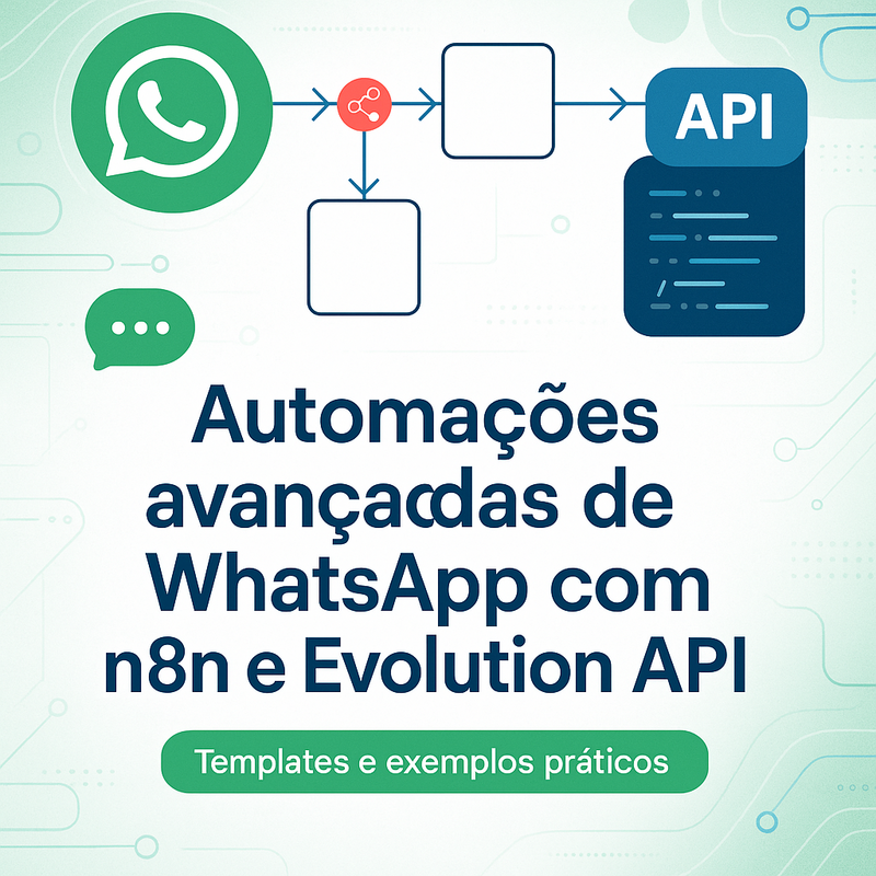 Automações avançadas de WhatsApp com n8n e Evolution API: templates e exemplos práticos