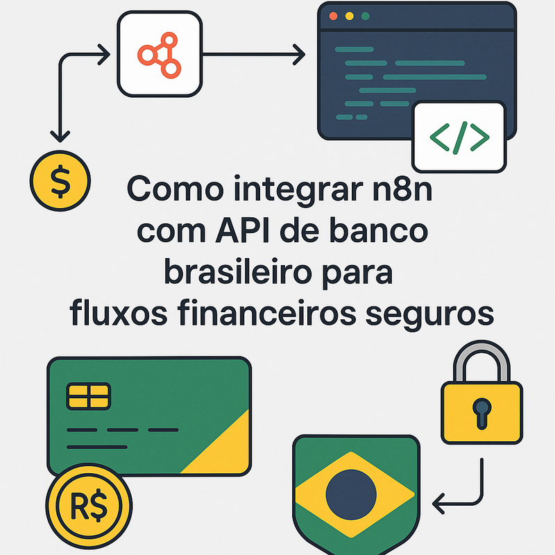 Como integrar n8n com API de banco brasileiro para fluxos financeiros seguros